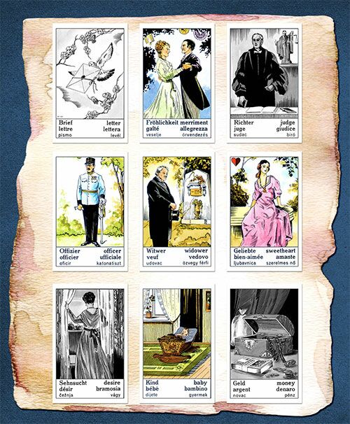Zigeunerkarten Beispiel 9er-Legung Themenanalyse kostenlos Kartenlegen