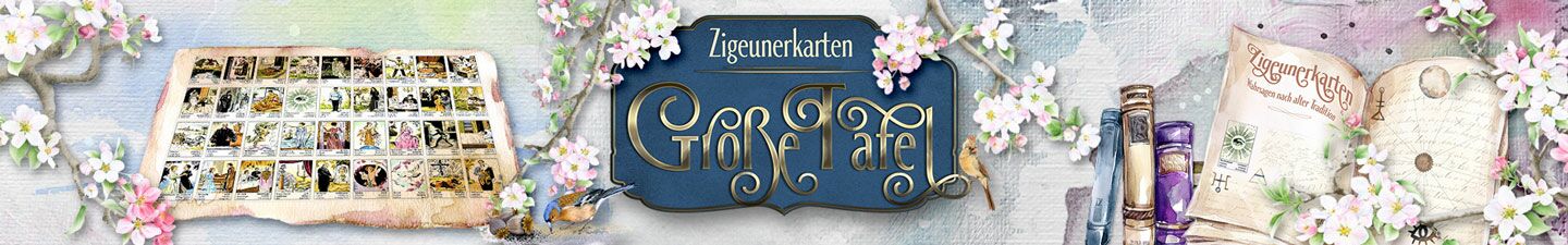 Zigeunerkarten kostenlose große Tafel online zum Kartenlegen
